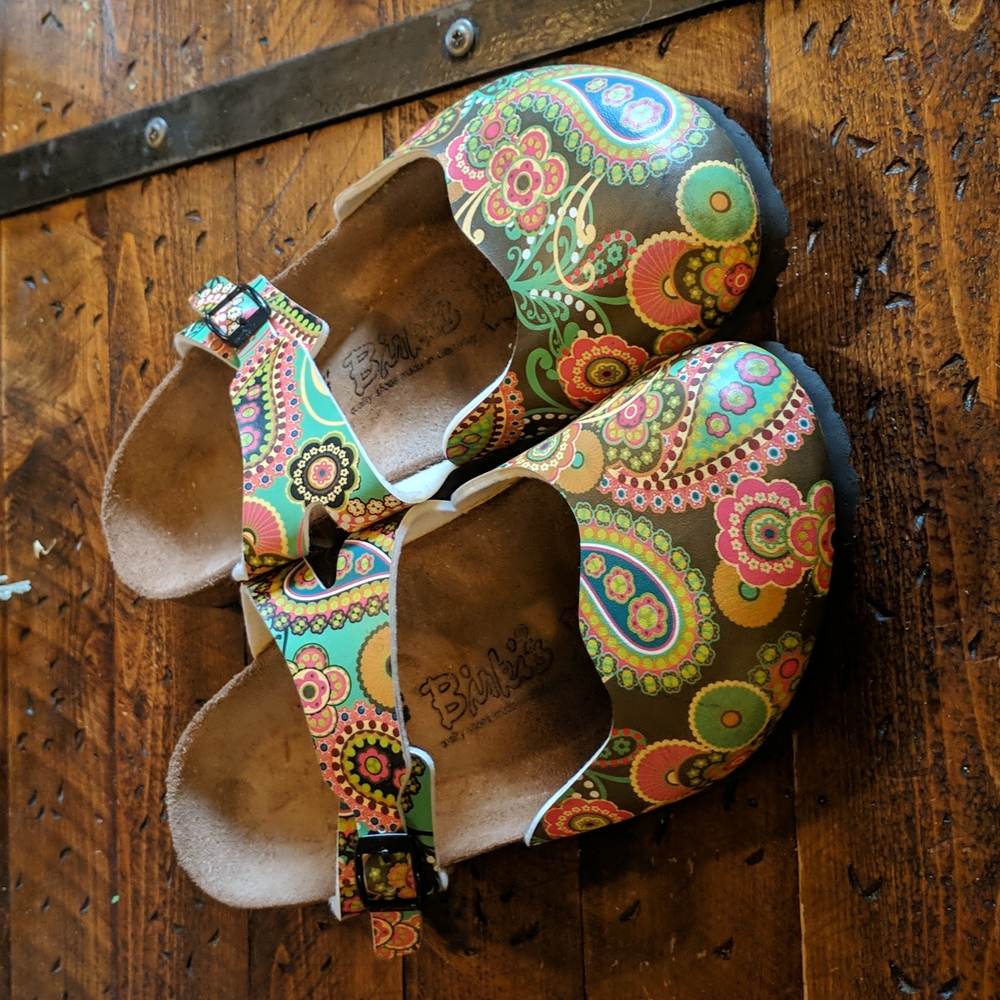 Birkis by Birkenstock Paisley clogs